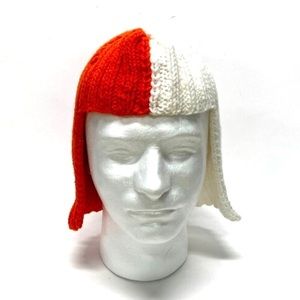 NWT Hand Knit TN Vols Comic Style Wig Unisex Beanie Hat One Size Fits Most